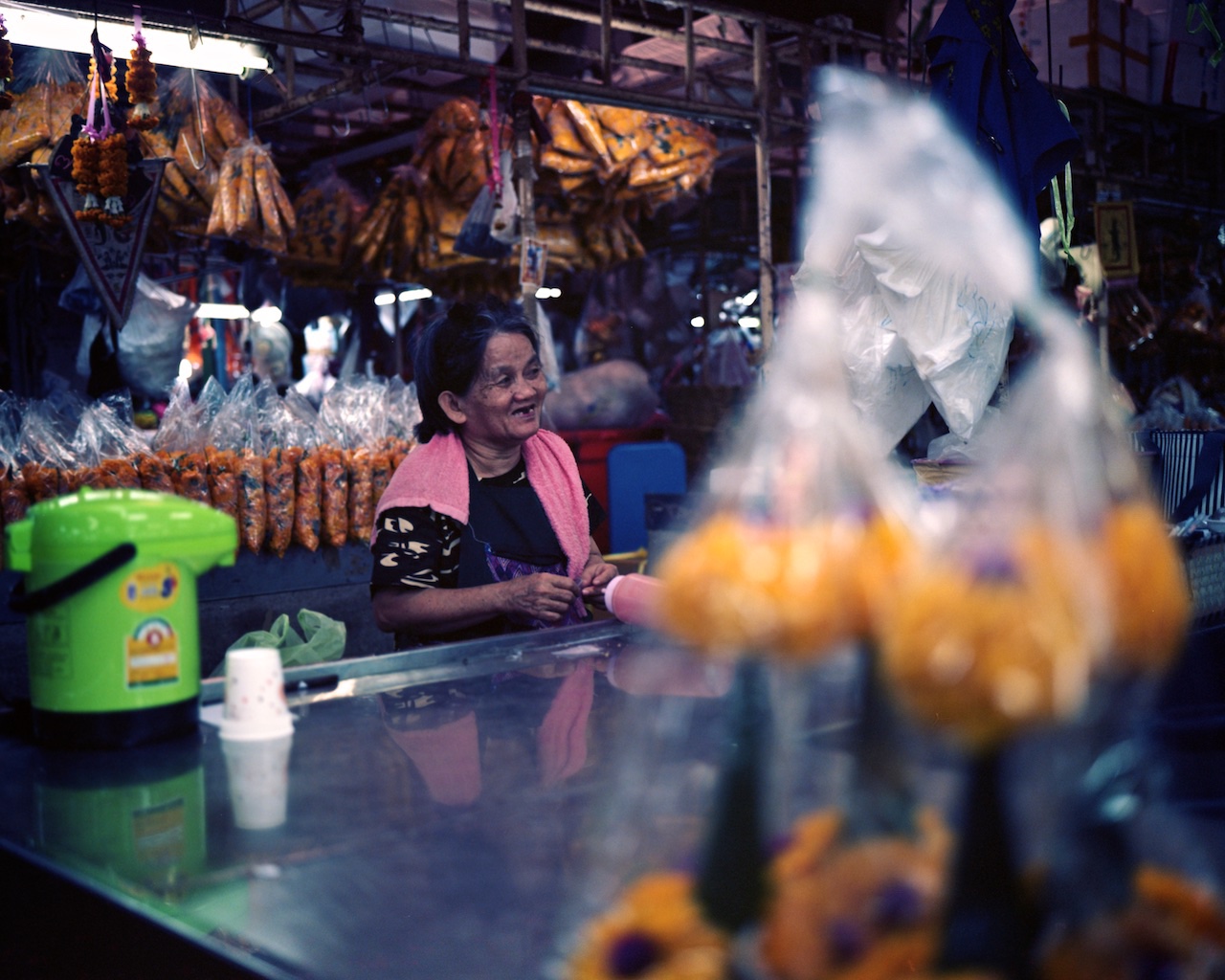 Thailand, Bangkok, Pak Khlong Talad