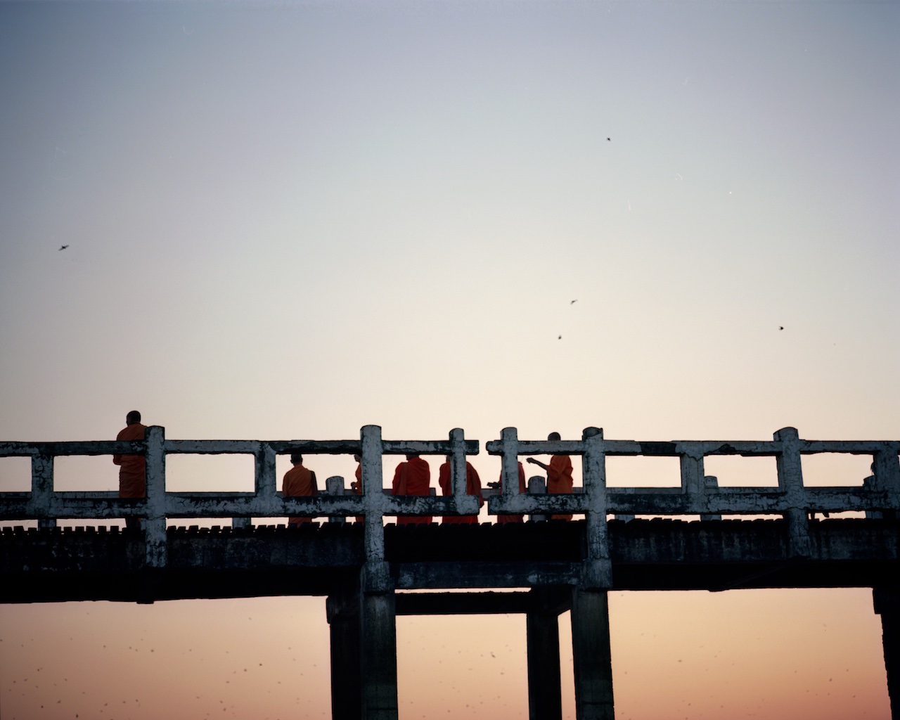 Myanmar, Mandalay, Amarapura, U-Bein Bridge