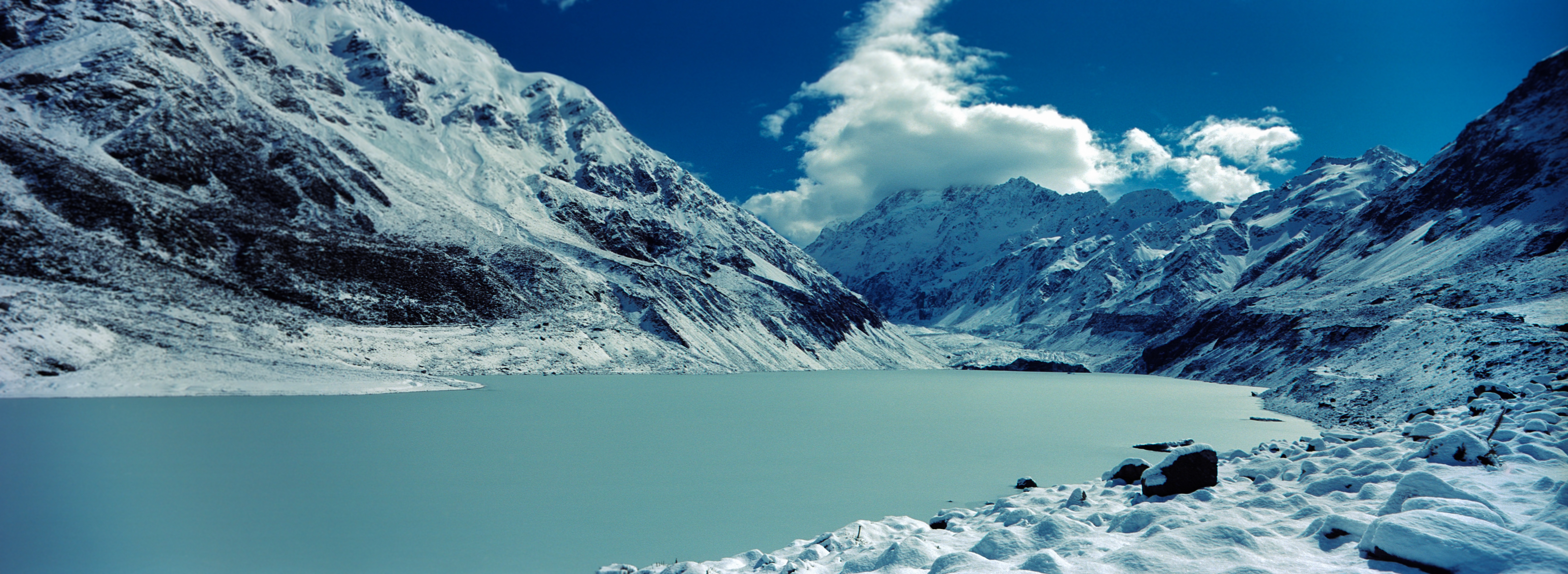 Hooker Lake, Aoraki / Mt. Cook National Park, Canterbury, South Island